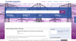 Desktop Screenshot of euroenergyjobs.com