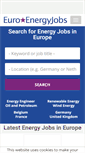Mobile Screenshot of euroenergyjobs.com