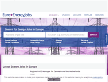 Tablet Screenshot of euroenergyjobs.com